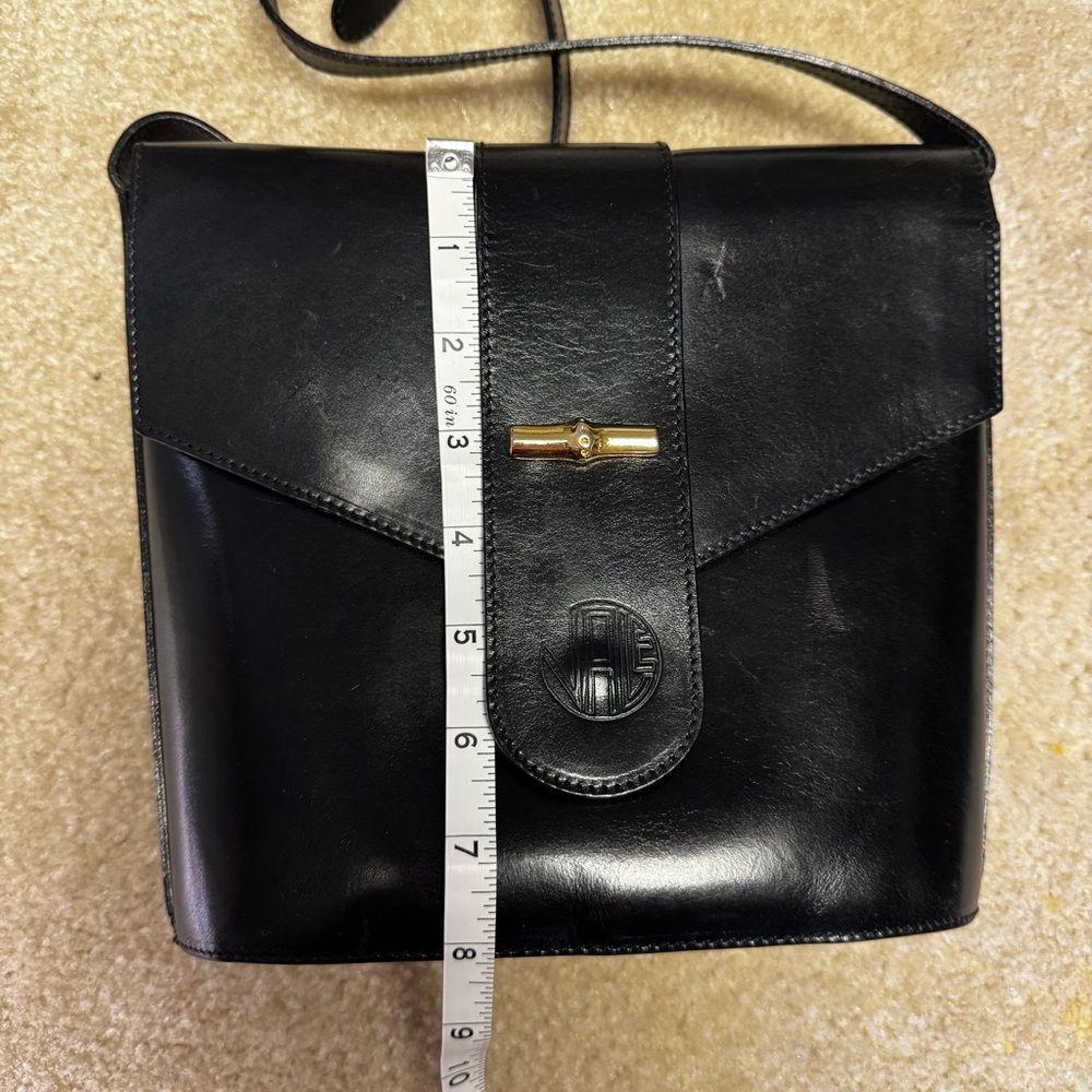 Vera‎ Pelle Black Leather Shoulder Bag - Picture 4 of 11
